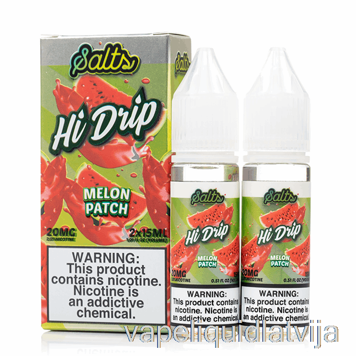 Melones Plāksteris - Hi-drip Salts - 30ml 20mg Vape šķidrums